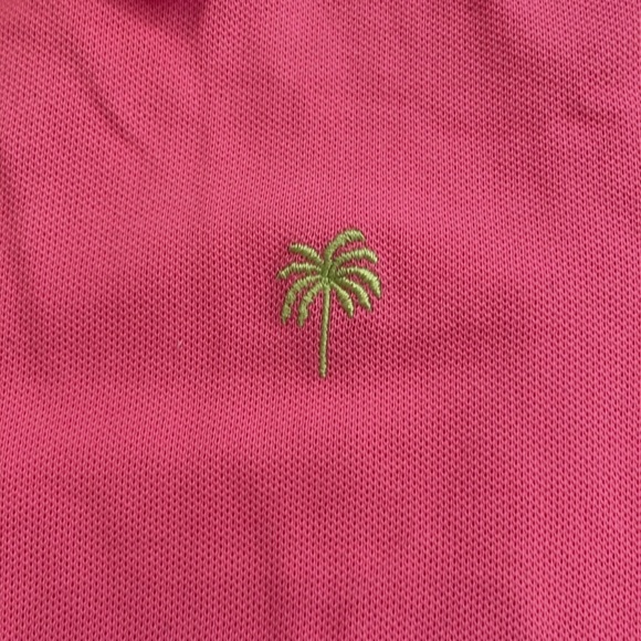 Lilly Pulitzer pink polo shirt 95% cotton 5% spandex - Picture 3 of 6